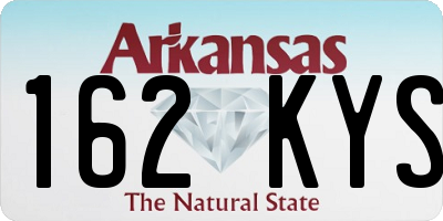 AR license plate 162KYS