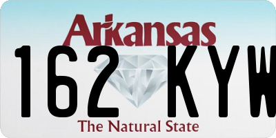 AR license plate 162KYW