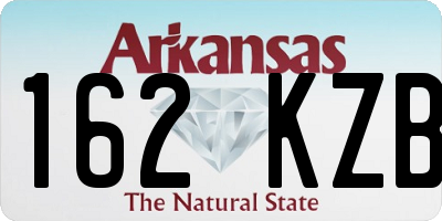 AR license plate 162KZB