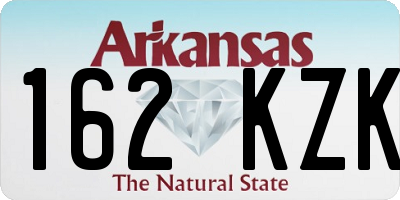 AR license plate 162KZK