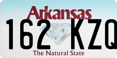 AR license plate 162KZQ