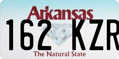 AR license plate 162KZR
