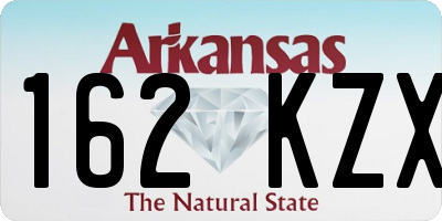AR license plate 162KZX