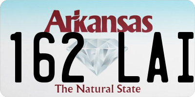 AR license plate 162LAI