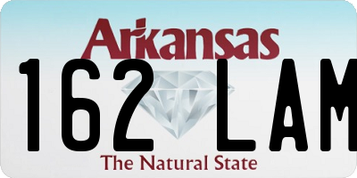 AR license plate 162LAM