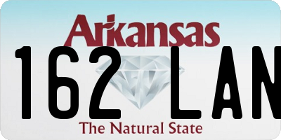 AR license plate 162LAN