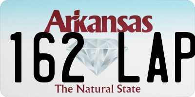 AR license plate 162LAP
