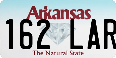 AR license plate 162LAR