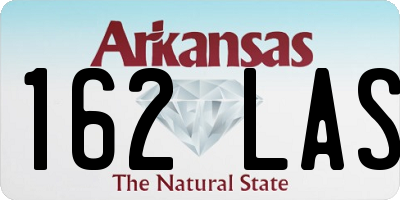 AR license plate 162LAS