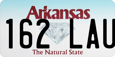 AR license plate 162LAU