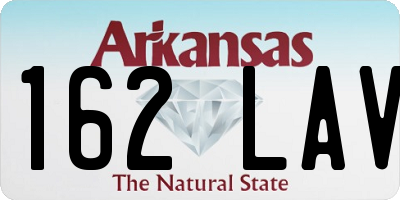 AR license plate 162LAV