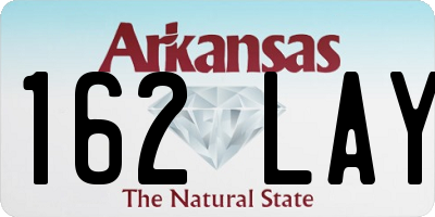AR license plate 162LAY