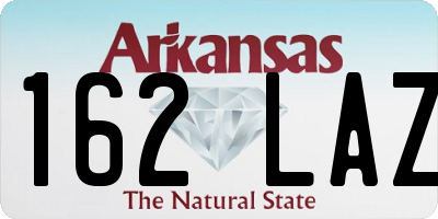 AR license plate 162LAZ