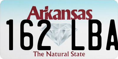 AR license plate 162LBA