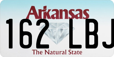 AR license plate 162LBJ