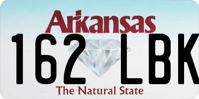 AR license plate 162LBK
