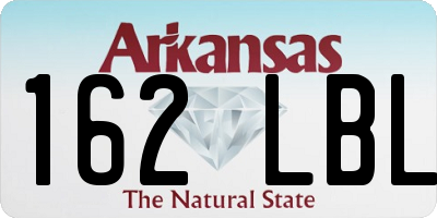 AR license plate 162LBL