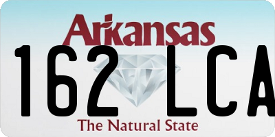 AR license plate 162LCA