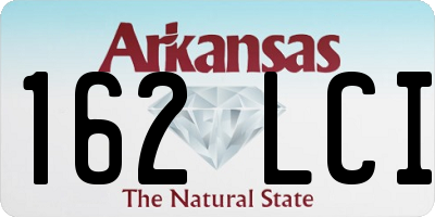 AR license plate 162LCI