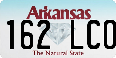 AR license plate 162LCO