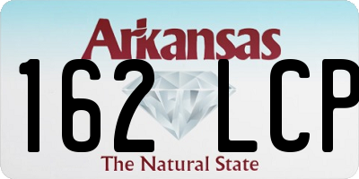 AR license plate 162LCP