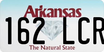 AR license plate 162LCR