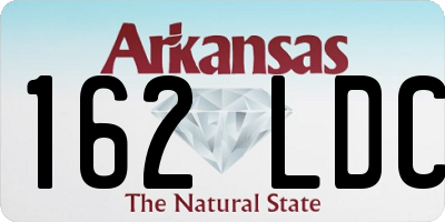 AR license plate 162LDC