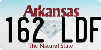 AR license plate 162LDF