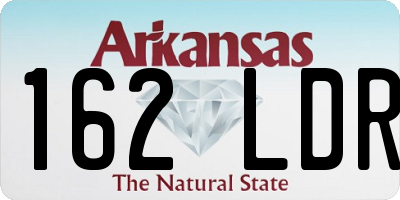 AR license plate 162LDR
