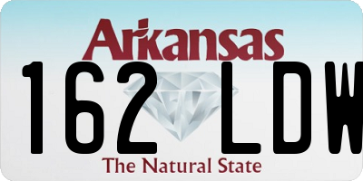 AR license plate 162LDW