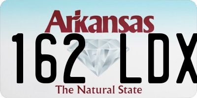 AR license plate 162LDX