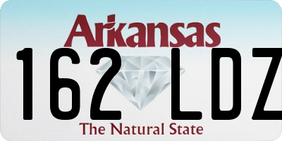 AR license plate 162LDZ