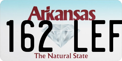AR license plate 162LEF