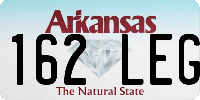AR license plate 162LEG