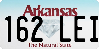 AR license plate 162LEI