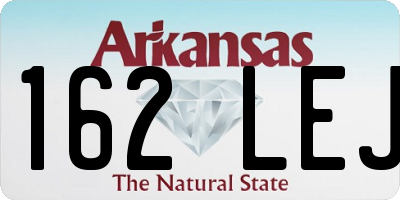 AR license plate 162LEJ