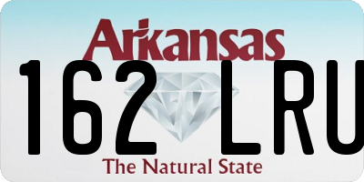 AR license plate 162LRU