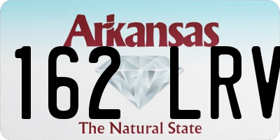 AR license plate 162LRV