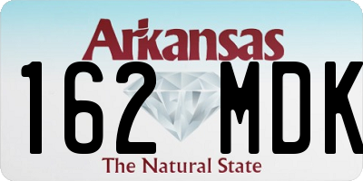 AR license plate 162MDK