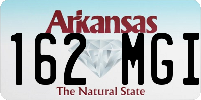 AR license plate 162MGI