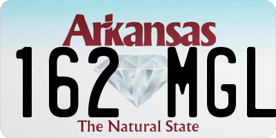 AR license plate 162MGL