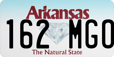AR license plate 162MGO