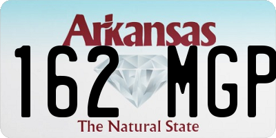AR license plate 162MGP