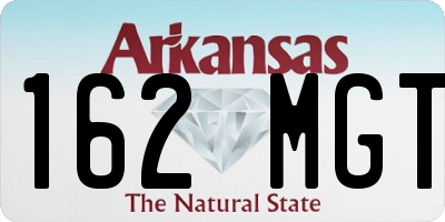 AR license plate 162MGT