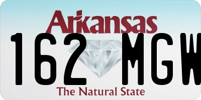 AR license plate 162MGW
