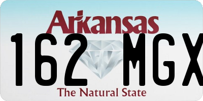AR license plate 162MGX