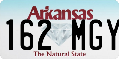 AR license plate 162MGY