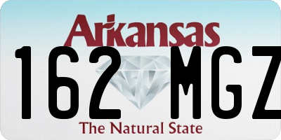 AR license plate 162MGZ
