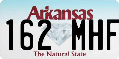 AR license plate 162MHF