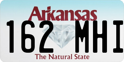 AR license plate 162MHI